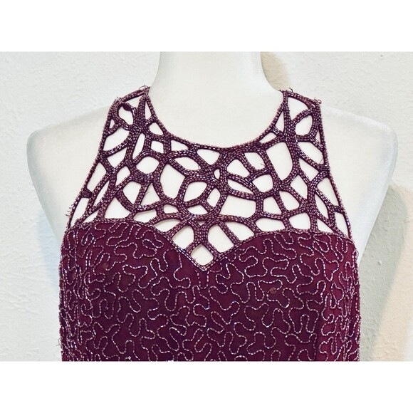 SCALA Size XXL Silk Beaded Sequin Dress Quiet Luxury Wedding Evening - Picture 3 of 13